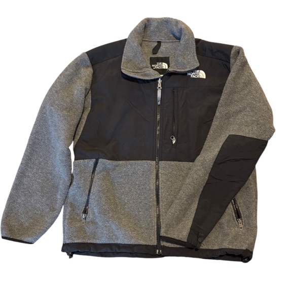The North Face Women’s Denali Fleece Jacket Gray/Black Size M - Picture 1 of 4